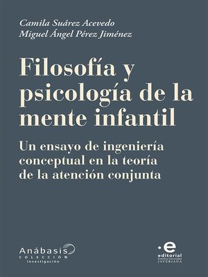 cover image of Filosofía y psicología de la mente infantil